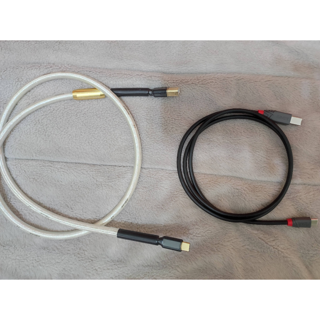 USB B轉Type C線 Edison audio、LINDY林帝 USB DAC 解碼器 線長1公尺 極少使用