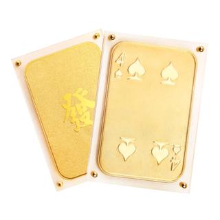 [金寶珍銀樓]黃金撲克牌-黑桃4-事事如意