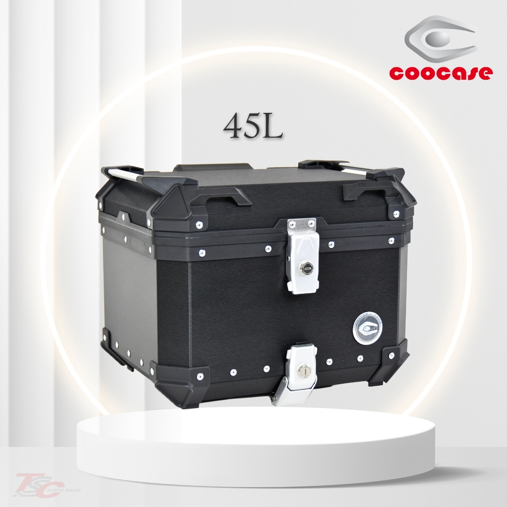 【COOCASE】酷凱士 45L 鋁合金機車後置物箱 快拆設計 附靠墊