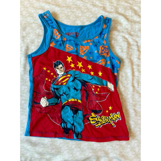 童裝✔️拍手puzzle 童裝Superman超人系列圖案 夏日涼快背心 純棉背心 （尺碼5-6yr 110-120cm