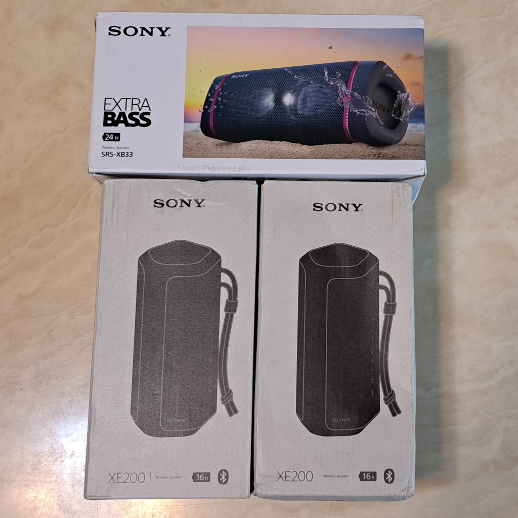 SONY索尼EXTRA BASS XB13, XB33, XE200超重低音無線防水藍牙喇叭。