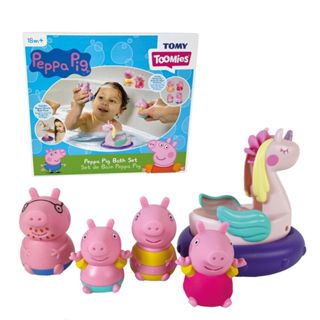 [TC玩具] peppa pig 佩佩豬系列 佩佩家族洗澡公仔組 洗澡玩具 原價699 特價