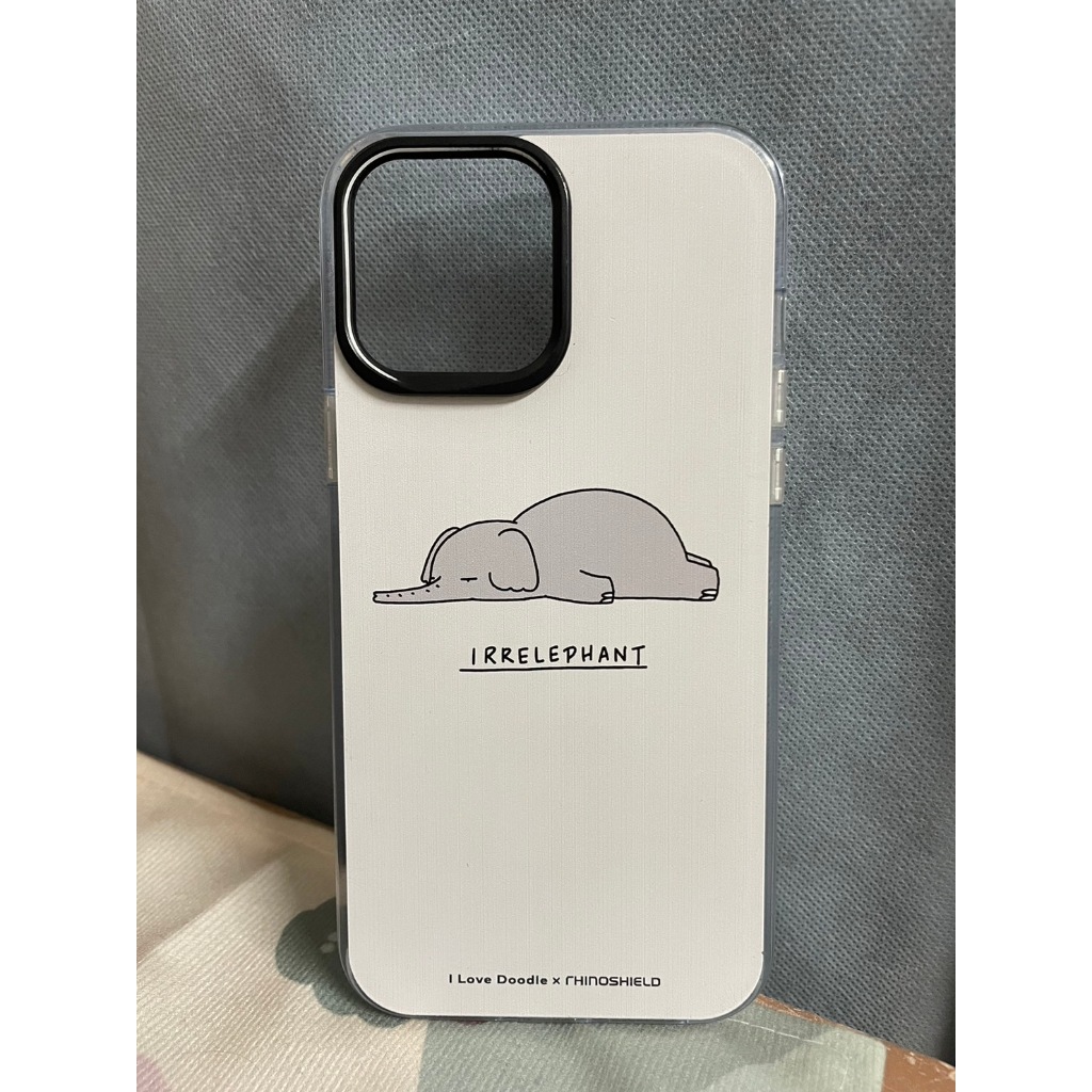 Doodle 大象 犀牛盾透明聯名防摔手機殼 iphone13promax