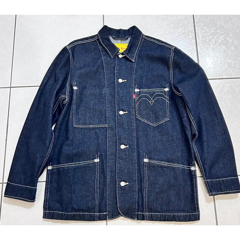 Levis Red工裝手稿風 工程師牛仔外套 / 復古大口袋設計A0146-0000全新/無吊牌