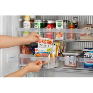 日本製 INOMATA KiRei 冰箱收納籃 長型冰箱收納盒 蔬果收納 置物盒 冰箱收納籃 冰箱冷藏庫 斜口收納籃