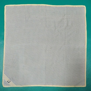 英國 Dunhill 登喜路 高級立體繡 純棉 優雅 質感 手巾 手帕 方巾 領巾