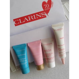 【CLARINS 克蘭詩】 快樂鼠尾草舒敏修護霜(10ml)、智慧美白晚安水凝霜、 漾采肌活美肌霜、水潤奇肌潤澤保濕霜