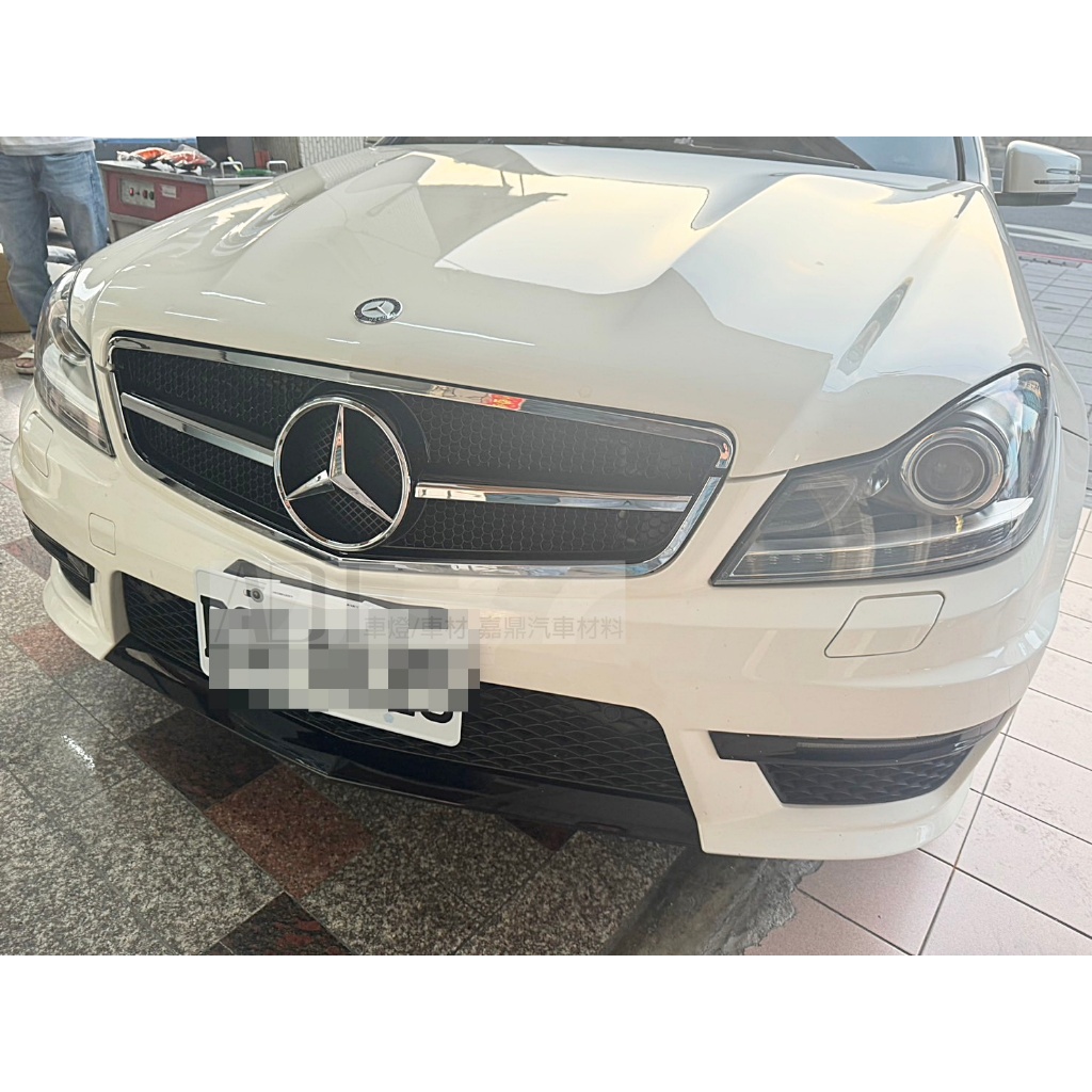 ~~ADT.車燈.車材~~BENZ W204 C200 C250 C280 C300 C63樣式 單線電鍍網狀 水箱罩