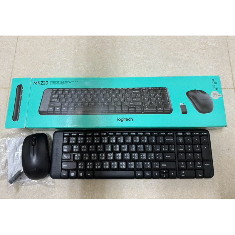 羅技 無線鍵盤滑鼠組 Logitech MK220 無線鍵盤 無線滑鼠