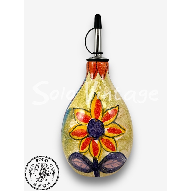 【SOLO EV for home】Modigliani 義大利手工陶-RA羅馬之愛 油醋罐 320ml 橄欖油罐 花器