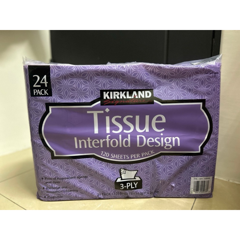 Kirkland Signature 科克蘭 三層抽取衛生紙 120抽 X 24入 嘉義可面交 好市多任何商品皆可代購