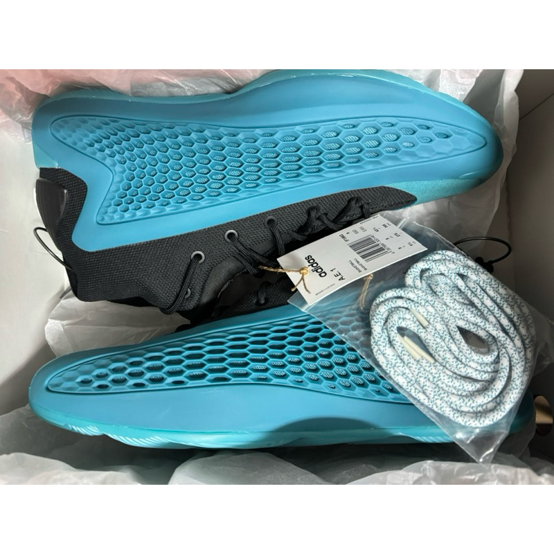 adidas A.E. 1 籃球鞋 藍 US9.5