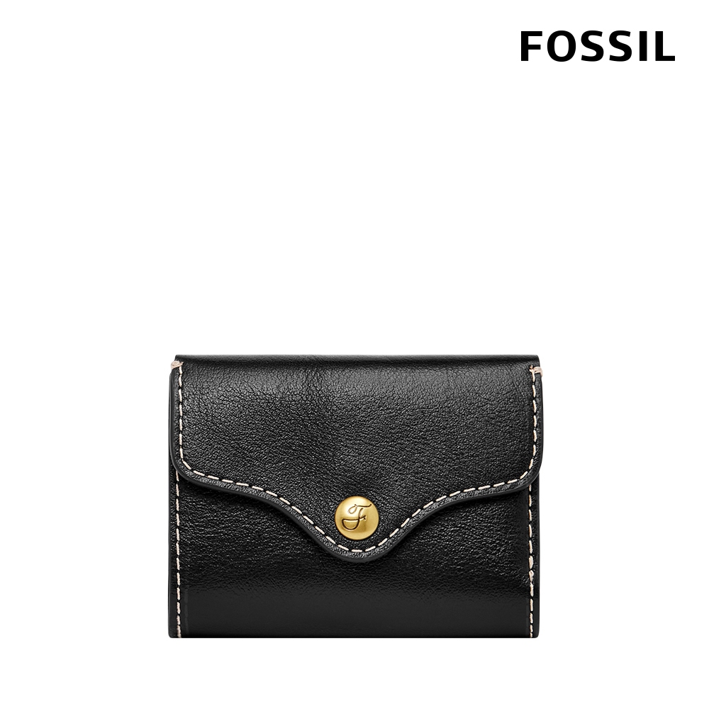 【FOSSIL 官方旗艦館】Heritage 輕巧型真皮零錢袋短夾-黑色 SL8231001