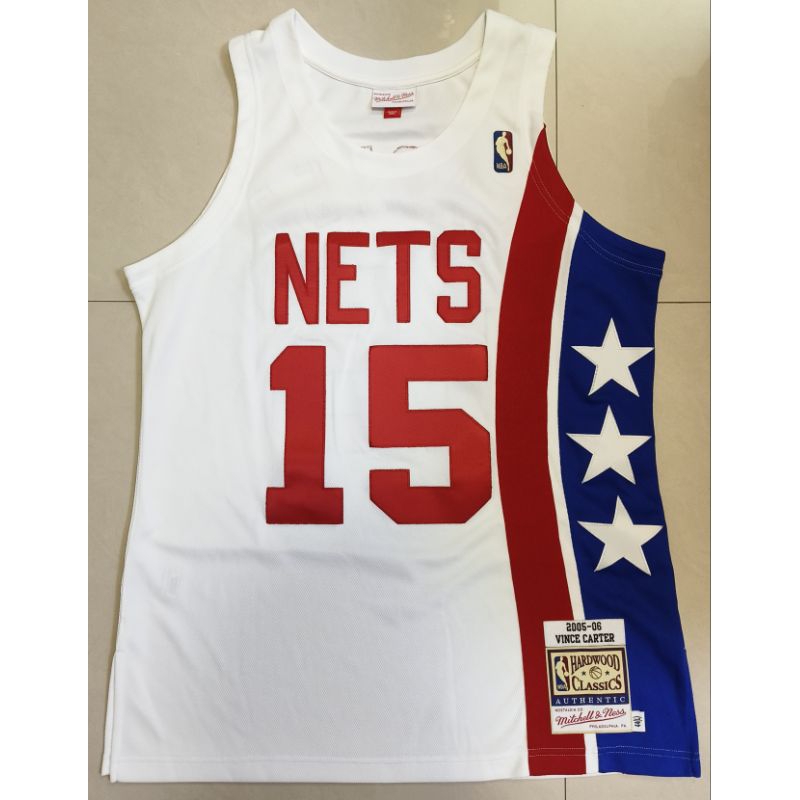 99%new Vince Carter #15 籃網 Nets AU 球員版 復古 NBA M&amp;N L 44