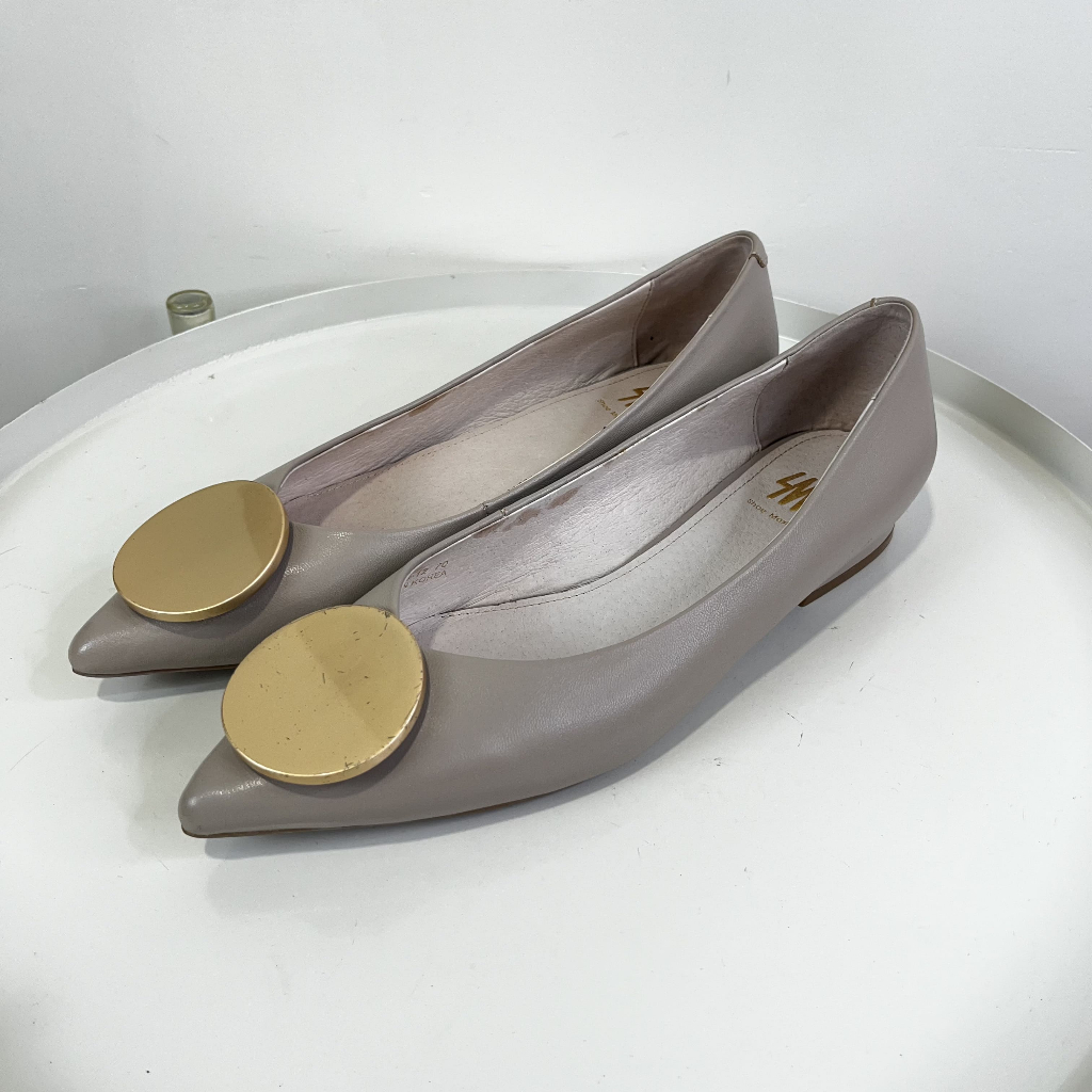SM專櫃女鞋 展示鞋出清不提供退換貨-真皮尖頭跟鞋-37碼-1