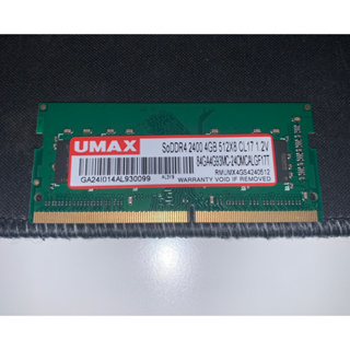 UMAX DDR4 2400 4G筆記型記憶體