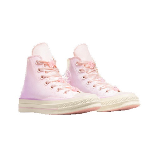 CONVERSE- 女款高筒休閒鞋.帆布鞋-A09109C 緞帶 漸變 粉色 CHUCK 70 三星標