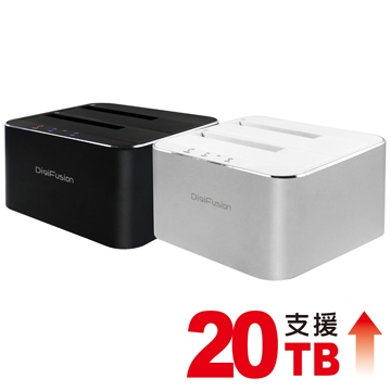 【3CTOWN】含稅 伽利略 RHU08M 黑色 銀色 USB3.0 2.5/3.5 雙槽SATA鋁合金硬碟座