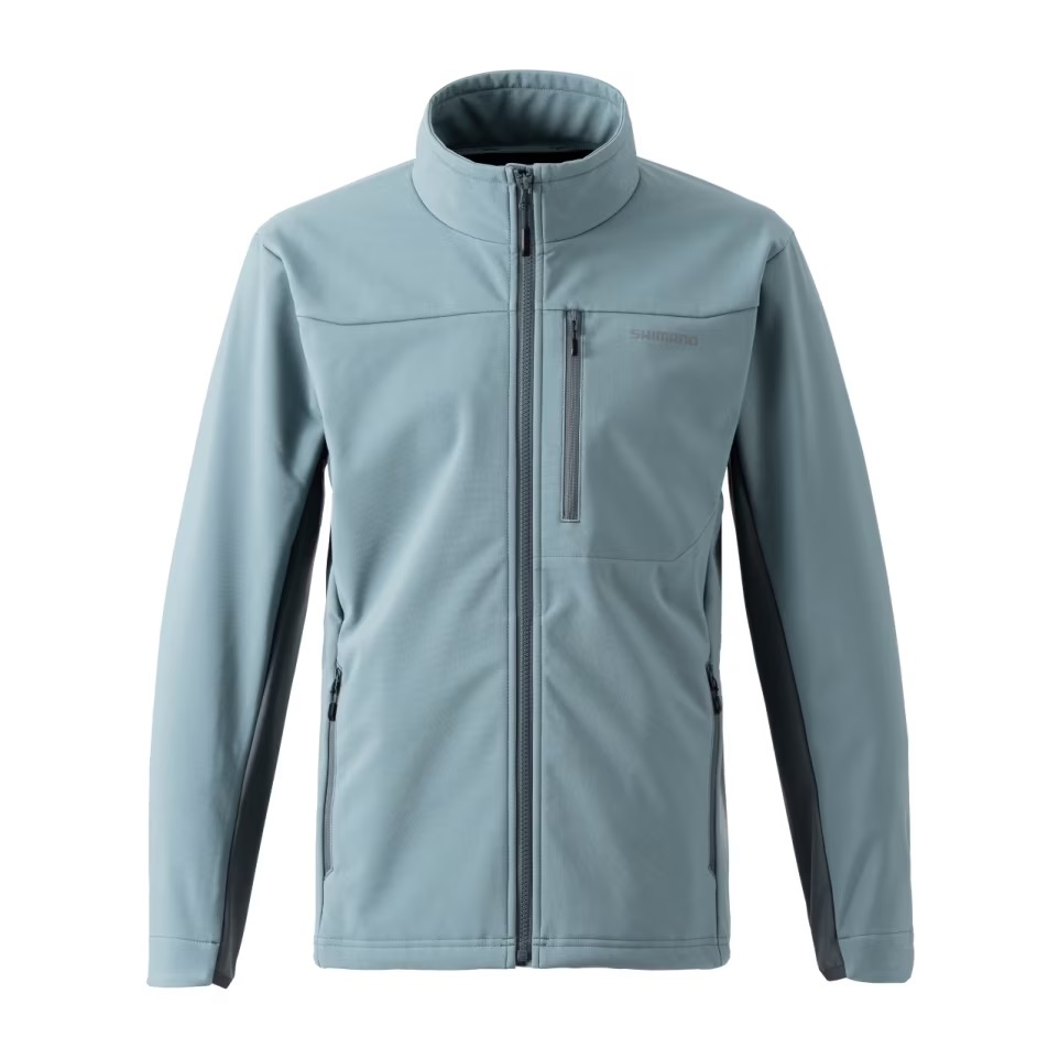 SHIMANO WJ-030W 藍灰色 防風保暖外套 軟殼外套 防風外套 夾克 釣魚 登山 戶外