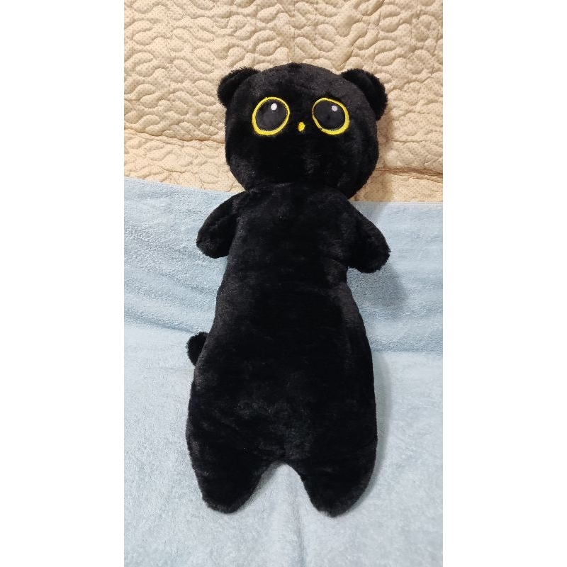 黑貓貓咪玩偶睡眠長抱枕