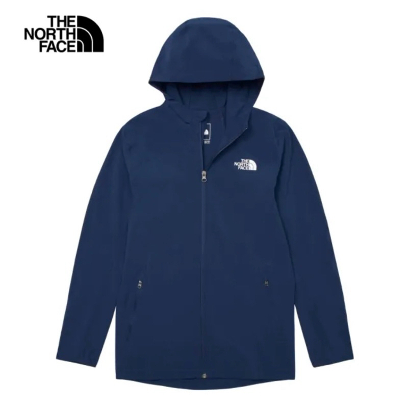 The North Face 北面 男款 深藍色 防風防曬防潑水連帽外套 NF0A46KT WINDWALL 亞版XL號