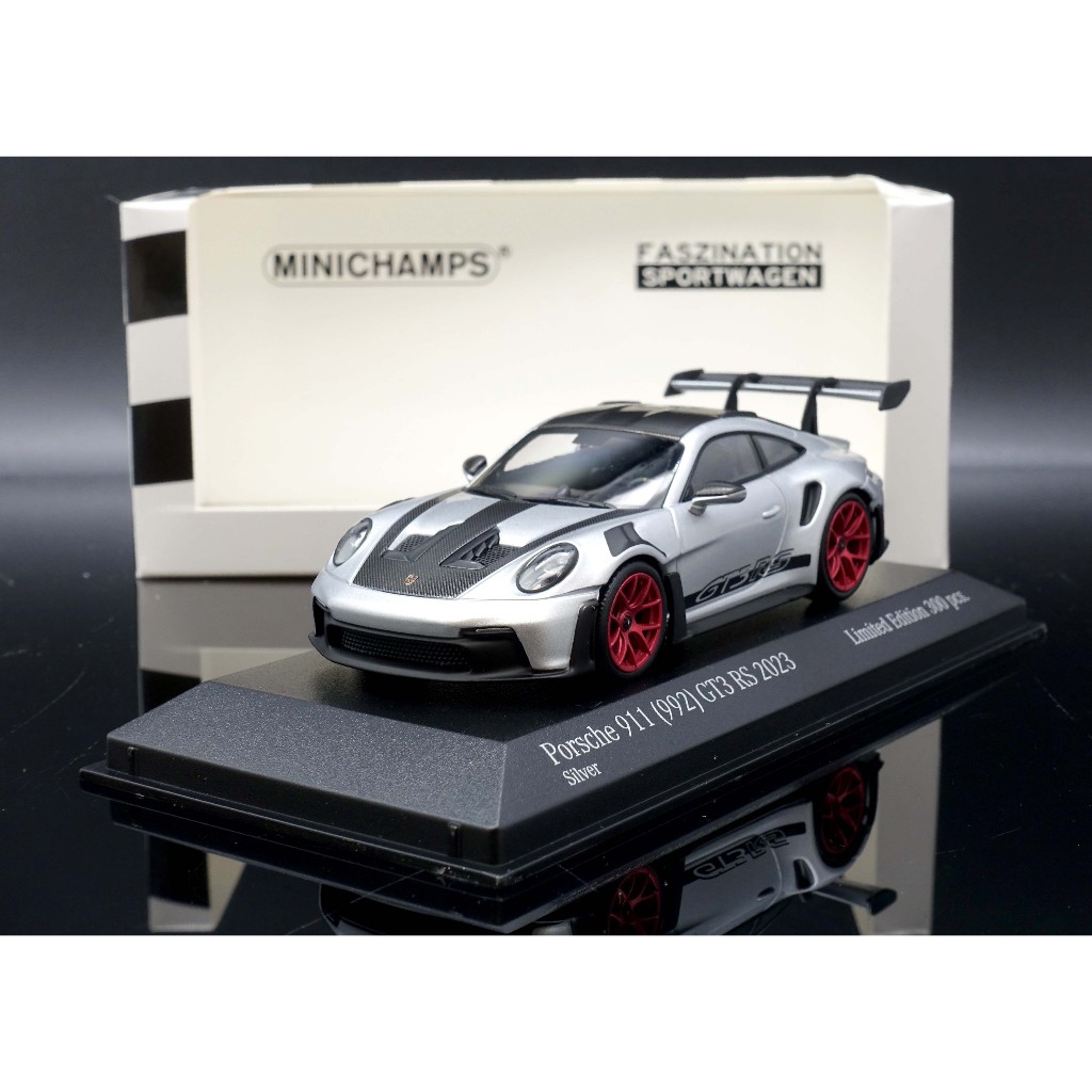 【M.A.S.H】現貨特價  Minichamps 1/43 Porsche 992 GT3 RS 2023 銀/紅