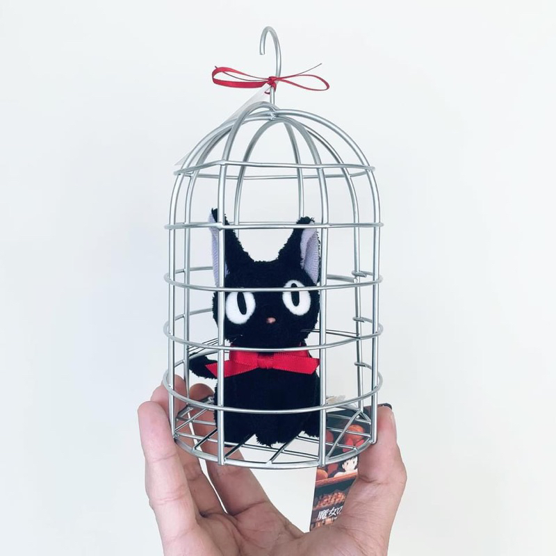 スタジオジブリ 𝗦𝗧𝗨𝗗𝗜𝗢 𝗚𝗛𝗜𝗕𝗟𝗜 吉卜力工作室 魔女の宅急便 黒猫 ジジ 魔女宅急便 黑貓 吉吉 鳥籠 娃娃