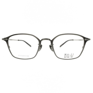 MA-JI MASATOMO 光學眼鏡 MJT093 C3 百搭多邊框 日本鈦 - 金橘眼鏡