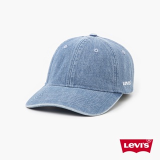 Levis 可調式皮環丹寧棒球帽 精工刺繡Logo 復古輕藍染水洗 D7589-0003