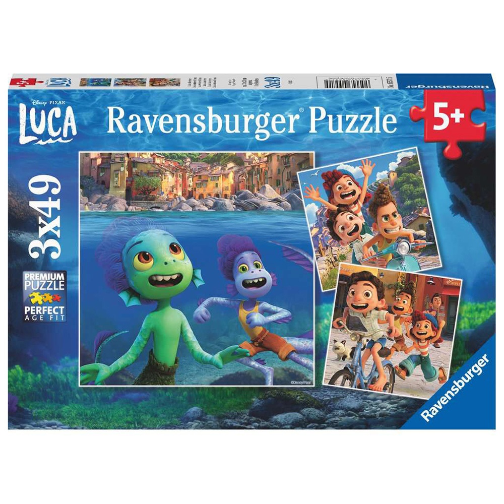 德國Ravensburger 維寶拼圖 皮克斯 路卡的夏天(3*49P) RV05571