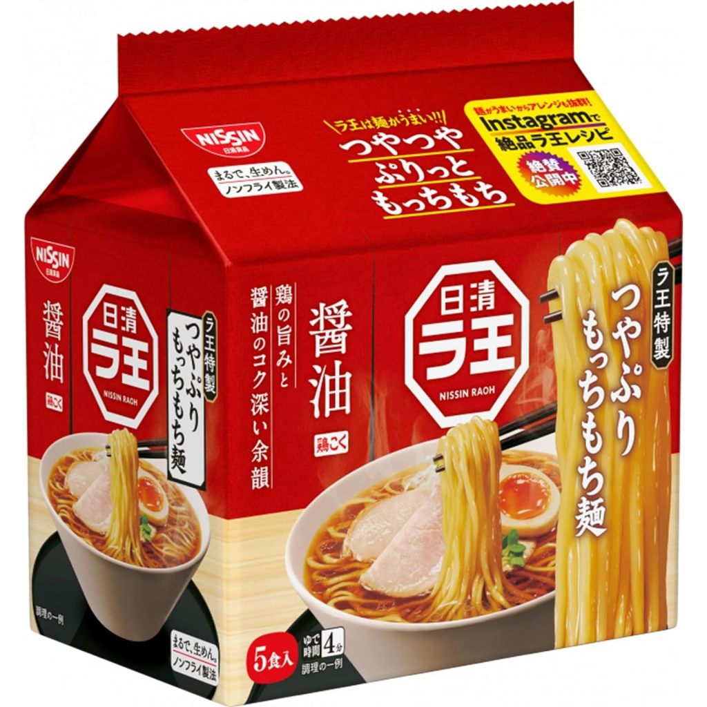 【東洋果子店】《泡麵》日清 拉王5食入泡麵-醬油風味(505g)．4902105112274．日本原裝進口