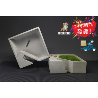 81 臺灣清水模手作 水泥花盆 多肉花盆 盆栽 園藝擺件 水泥 擺飾 居家裝飾品 微景觀 造景 擺件 花盆 花盆底部有孔