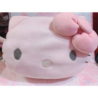 小花花日本精品♥ Hello Kitty 膝上毯附造型抱枕毯被多功能冷氣毯毯子粉色大臉愛心字母22508201