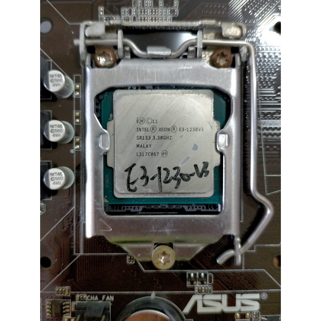 C.1150CPU-Intel Xeon 處理器 E3-1230 v3 8M 快取記憶體，3.30 GHz 直購價670