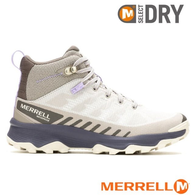 【MERRELL】女 款多功能防水透氣中筒登山健行鞋 休閒運動鞋/專業襪套式防水膜_淺紫色_ML037864