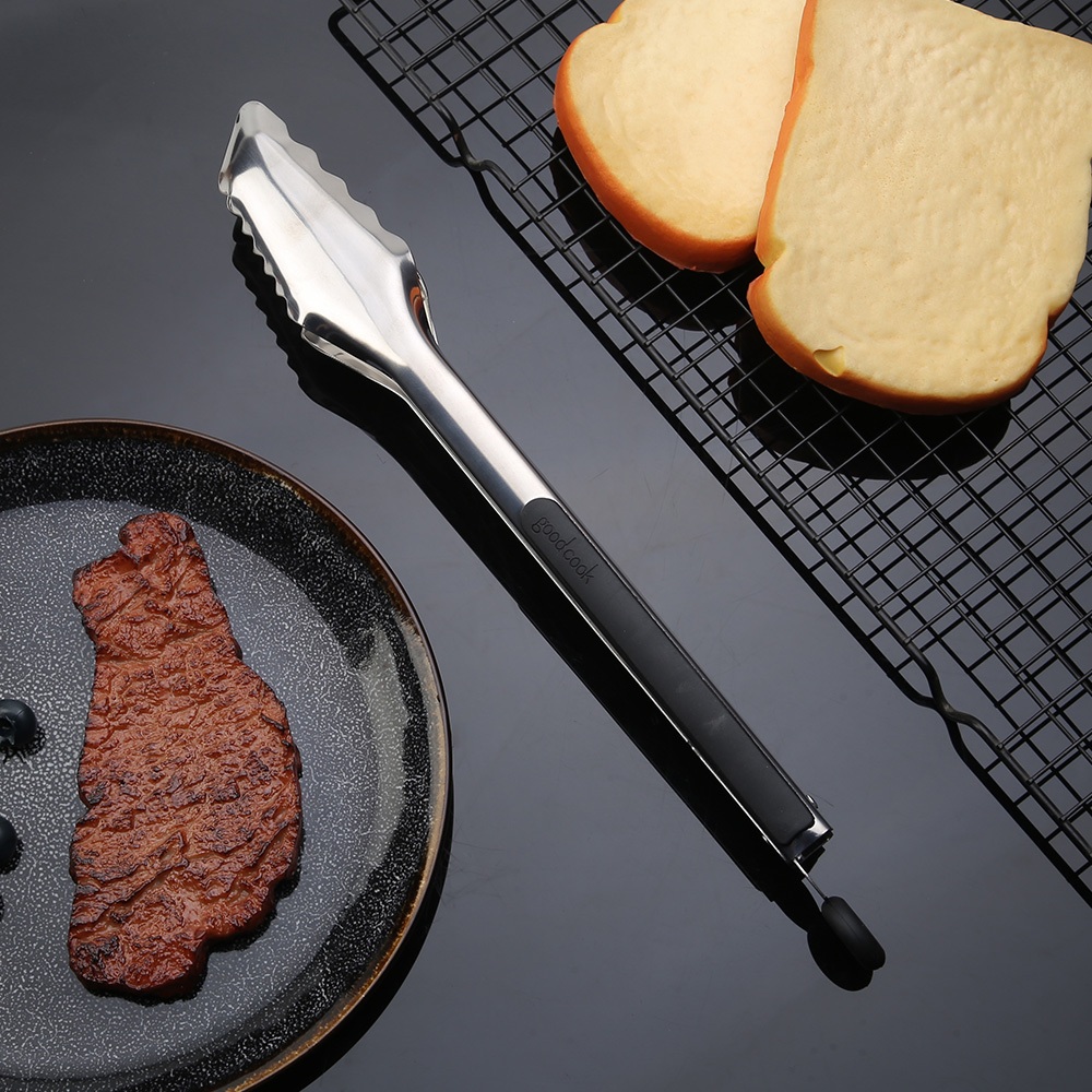 【Black HAMMER 官方直營】不鏽鋼食物夾/麵包夾/烤肉夾/夾子/配件-KS02