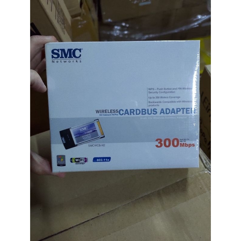 特價！全新SMC 300Mbps cardbus網路卡智慧型天線 筆電