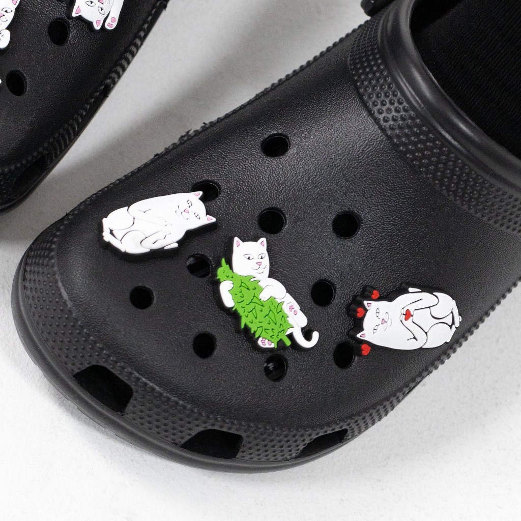 RIPNDIP SHOE CHARM 4 PACK 洞洞鞋 裝飾組 crocs 鞋扣 中指猫 台灣總代理-ALL
