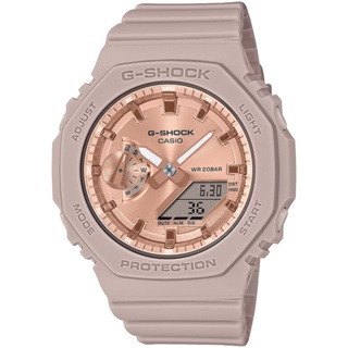 CASIO 卡西歐 G-SHOCK ITZY有娜配戴款 煙燻粉色 粉紅金八角農家橡樹手錶 GMA-S2100MD-4A