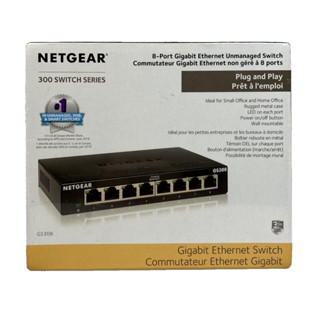 Netgear GS308v3 8埠 Gigabit 交換器 網路交換器 高速交換式集線器10/100/1000