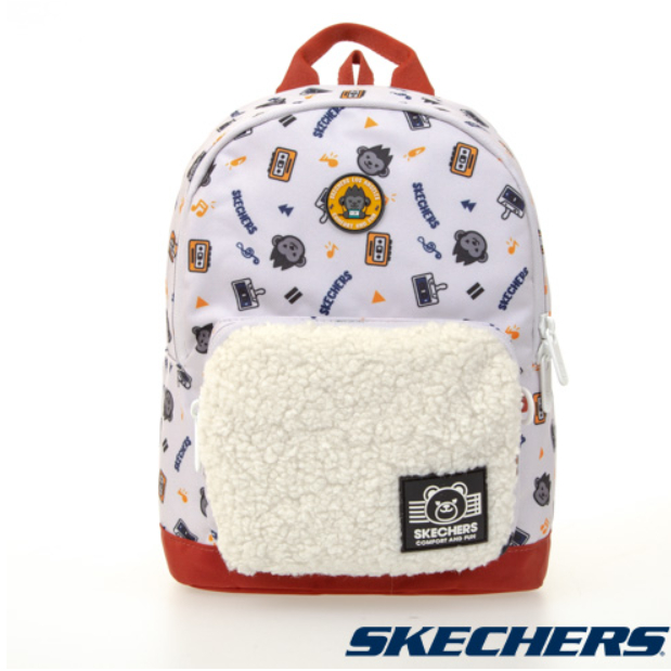 全新 SKECHERS 童 後背包  棉花糖白 (L421K006-0074)