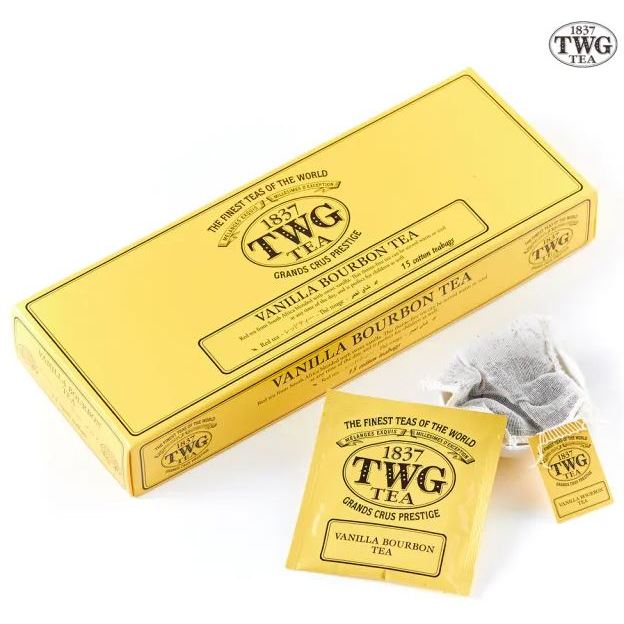 TWG Tea 手工純棉茶包 波本香草紅茶 15包/盒(Vanilla Bourbon Tea;南非國寶茶)