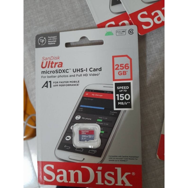 出清 SanDisk Ultra microSD UHS-I (A1) 256g 記憶卡(公司貨) 150MB/s