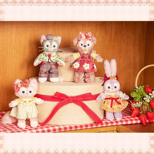 現貨 東京迪士尼海洋 2024春季 草莓季 站姿吊飾 達菲家族 雪莉玫 史黛拉 玲娜貝兒 傑拉多尼畫家貓