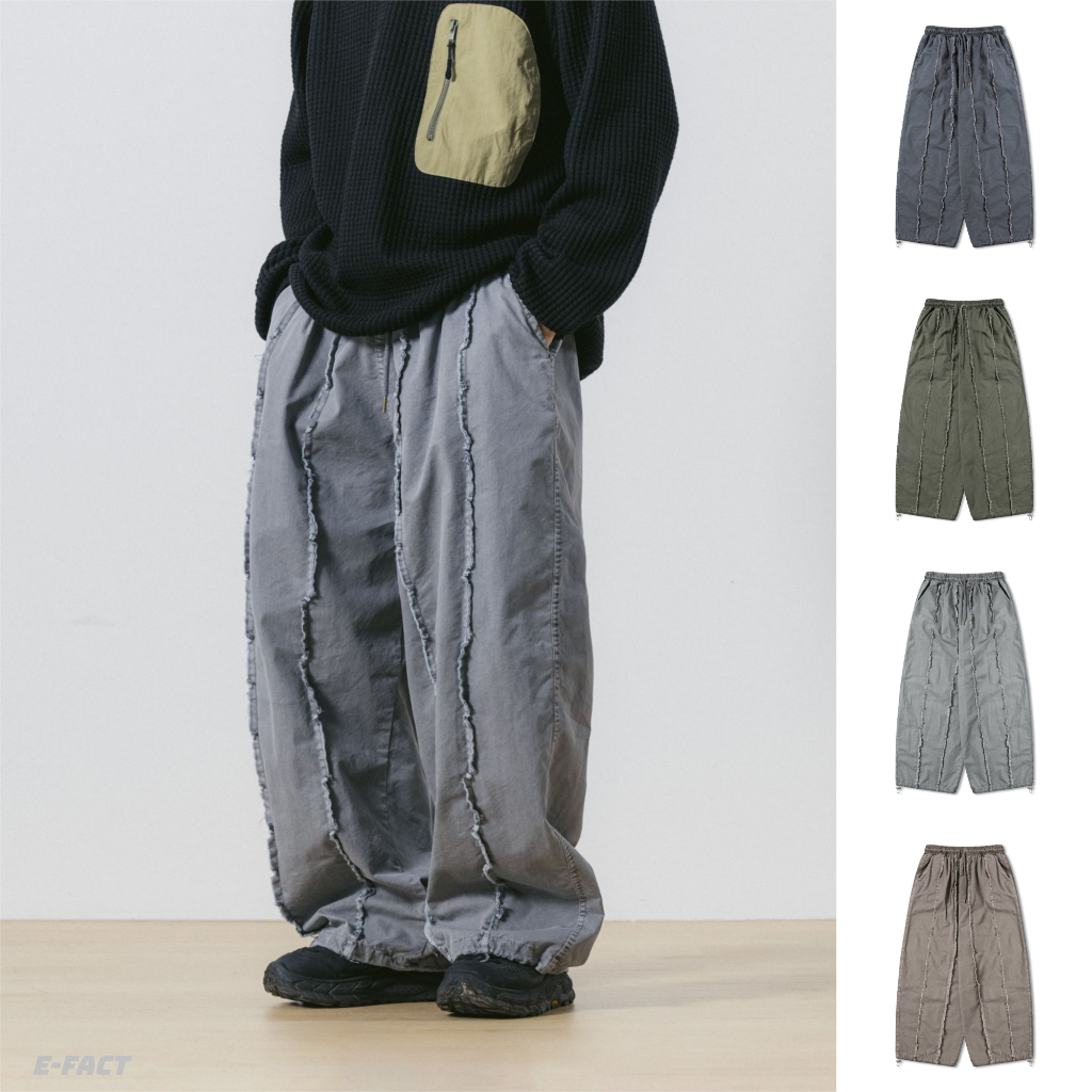 《E-fact》現貨+預購ANGLAN🔥復古水洗 設計款 寬褲Pigment Abrasion Wide Pants