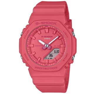 【聊聊甜甜價】CASIO G-SHOCK 時尚單色雙顯腕錶-粉 GMA-P2100-4A