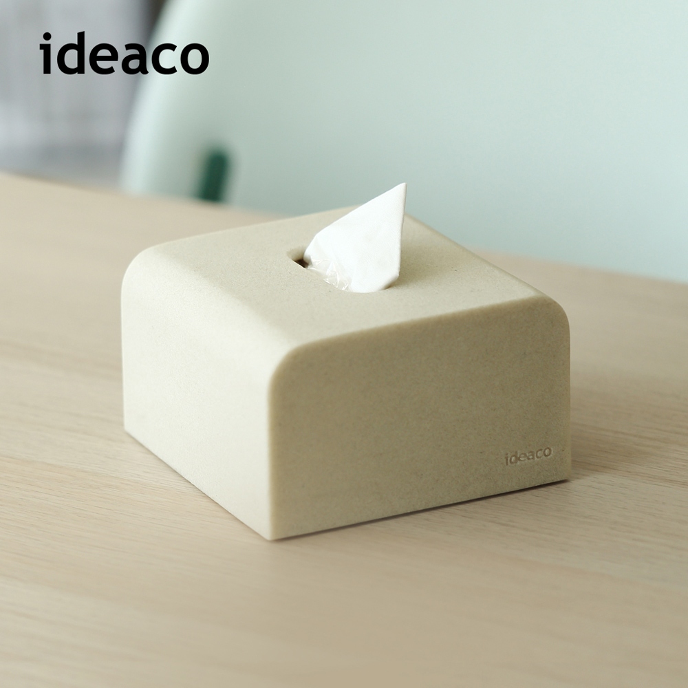 【日本ideaco】方形圓角磚磨砂餐巾紙盒-多色可選