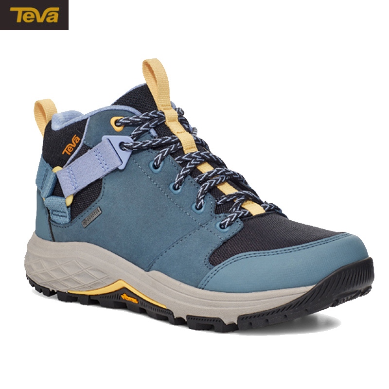 【TEVA】女 Grandview GTX 高筒登山鞋 幻像藍 黃金大底 郊山鞋 健走鞋 TV1106832BLMI