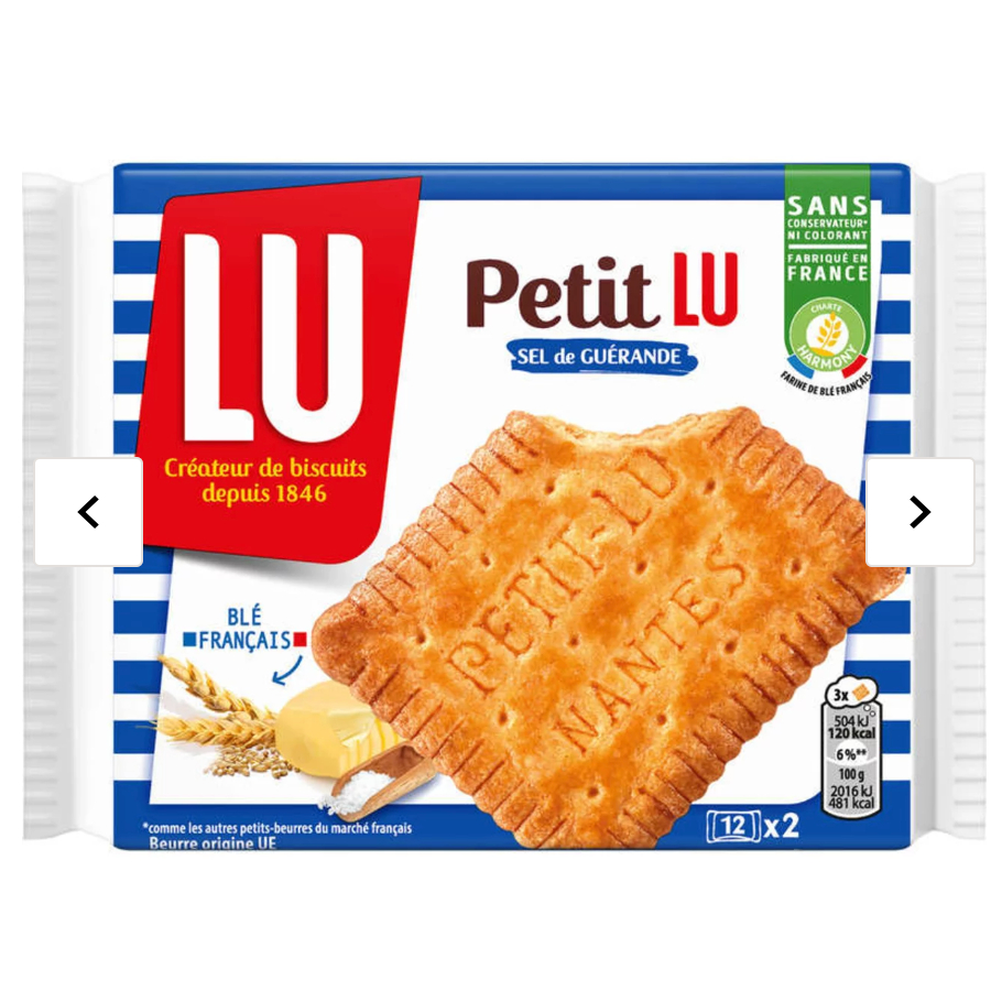 預購✨法國國民品牌🇫🇷Petit Lu Guérande 奶油鹽餅乾/點心/布列塔尼特色的美味餅乾/法國超市購入200g