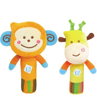 【Hi-toys】現貨 可超取 英國《Bkids》噗噗猴子握棒+長頸鹿握棒